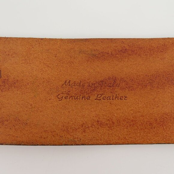 Just Cavalli Women 34 Brown Leather Wide Belt Boho Western Italy Roberto Cavalli - Picture 12 of 14